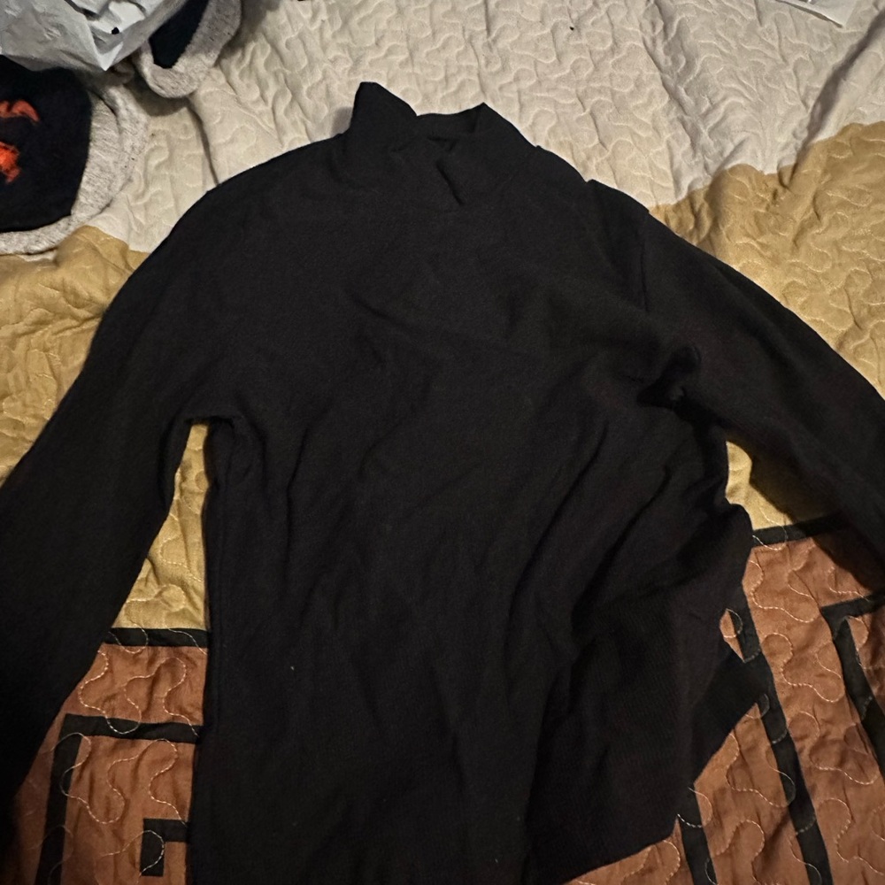 90 Degree By Reflex Black Long Sleeve Turtle Neck